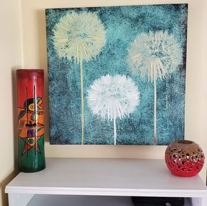 Dandelion painted wall art
